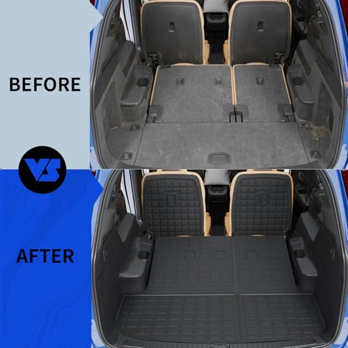 Rongtaod Cargo Mat Compatible with 2020-2025 Hyundai Palisade 7 Seats Trunk Mat Cargo Liner Kick Mat Trunk Liner 2024 Palisade Accessories (2nd&3rd Row Backrest Mats+Trunk Mat) - color: 20-25,7-Seat Trunk Mat+2nd&3rd Row Backrest Mats