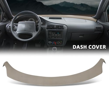 Dash Cover Dashboard Panel Compatible with Chevy Cavalier 1995-2005 Beige
