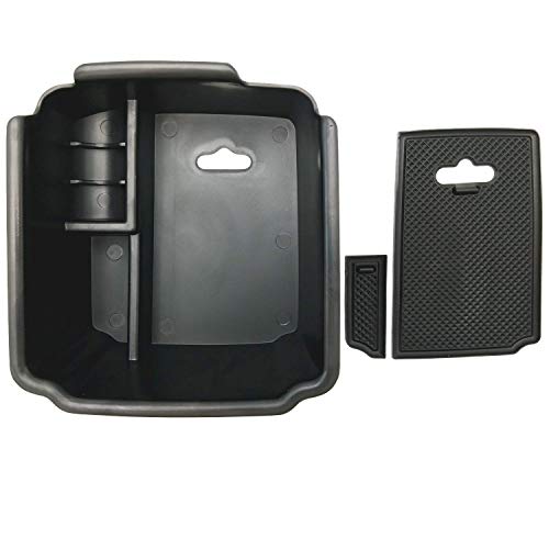 Compatible with VW Tiguan 2018 2019 2020 2021 2022 2023 2024 and 2022 2023 2024 2025 2026 VW Taos Center Console Tray Organizer Insert ABS Armrest Box Secondary Storage
