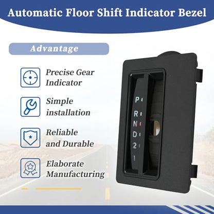 Automatic Floor Shift Indicator Bezel Trim Fit for Jeep Wrangler TJ 1997-2006 Replace 55315059AC 55115570 55115571 55115570AB Auto Transmission Gear Shifter Cover