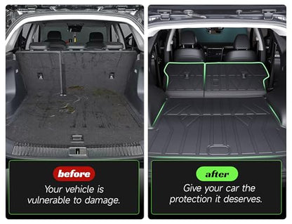 Cargo Trunk Mat with Backrest Mats for Hyundai Tucson 2022-2026,All Weather Protection TPE Heavy Duty Cargo Liner Tucson Accessories,Not for PHEV (Plug-in Hybrid Models) & Tucson N Line - size: Hyundai Tucson 2022-2026
