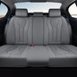 Coverado Automotive Seat Covers, Back Car Protectors, Gray Leather Seat Covers, 3-Piece Car Seat Covers for Back Seats Universal Fit for Trucks SUVs Cars - color: Gray