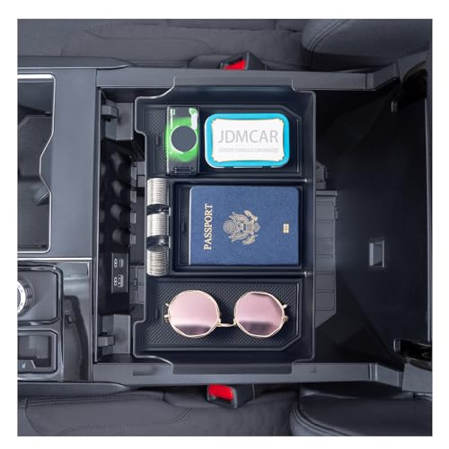 Center Console Organizer Tray Compatible with Toyota Tundra Accessories 2022 2023 2024 2025 2026 and 2023-2026 Sequoia Armrest Box Secondary Storage Tray Interior Accessories