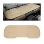 Leather Car Seat Cover, Breathable Rear Seat Bottom Cushion Pad Filling Bamboo Charcoal, Comfortable Anti-Slip Vehicle Long Bench Cover with Storage Pockets, Car Accessories (Beige) - color: Beige