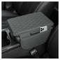 Stacool Upgraded Car Center Console Cover,Microfiber Leather Car Armrest Cover Cushion with 2 Storage Bags,Universal Car Armrest Storage Box (Gray)