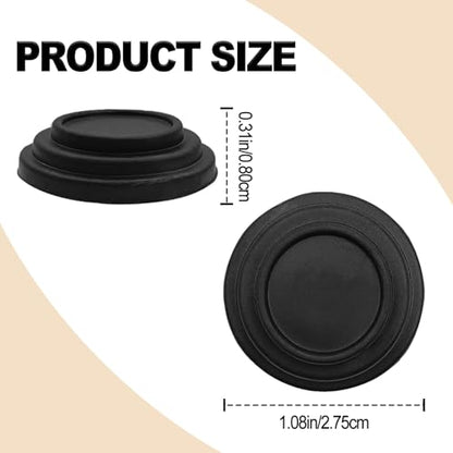 12 Pieces Universal Car Door Shock Absorber Thickened Rubber Anti-Collision Bumper Pads Self-Adhesive Soundproof Door Edge Guards Side Crash Protectors for Most Cars Black