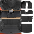 Floor Mats Compatible with 2017-2025 2026 Jeep Compass Trunk Mat Cargo Liner Cargo Mat TPE All Weather Back Seat Cover Protector 2024 Compass Accessories (Trunk Mat+Backrest Mats+Floor Mats) - style: For Jeep Compass | 2017-2026