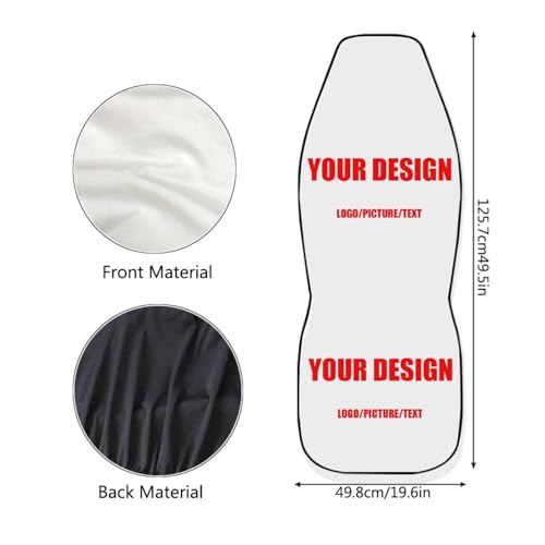 Customized Car Seat Cover for Front Seat - SUV Truck Sedan Van, Printed High Back Saddle Blankets Auto Seat Protectors, Fit Most Vehicles, Auto Seat Accessories - color: Custom Seat Cover