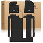 3W Floor Mats for Toyota Sienna 2021-2026 8 Seat LE/XLE, TPE All Weather Custom Fit Floor Liner for Toyota Sienna 1st, 2nd and 3rd Row, Black (Only for 8 Passenger) - size: 1. Toyota Sienna 8 Seat|21-26|Floor Mats