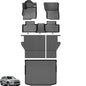 Floor Mats for Mitsubishi Outlander Sport 2011-2024, Outlander Sport Floor Mats Full Set Custom Fit Floor Liners & Backrest Mat & Cargo Liner, TPE Summer Winter Non-Slip Waterproof Mats Accessories