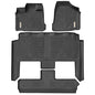 YITAMOTOR Floor Mats Fit for 2008-2020 Dodge Grand Caravan Bucket 7-Seater, for 2008-2016 Chrysler Town & Country Van (Stow'N Go Bucket Only), TPE All Weather Protection Custom Fit Floor Liners, Black - style: 08-20 Dodge Grand Caravan 1st & 2nd & 3rd Row