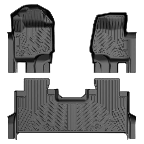 Floor Mats for 2017-2024 2025 2026 Ford F250/F350/F450 Super Duty Crew Cab Accessories All Weather TPE Custom Fit Truck Floor Liners 1st & 2nd Row - size: 3)Ford F250/F350/F450｜17-26｜1st & 2nd Row