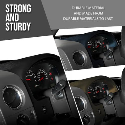 ALLGOOD Instrument Cluster Cover Panel Dash Bezel Trim, Compatible with Ford F150 2004-2008, Black - color: Black