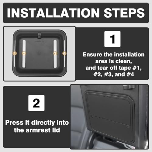 Center Console Organizers Compatible with 2024 2025 2026 GMC Acadia & Chevy Traverse Accessories Interior Storage Insert Tray Secret Compartment(Lower Center Console Organizer+Hidden Box)
