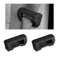 2 PCS Car Seat Belt Buckle Covers, Anti-Scratch Silicone Auto Seatbelt Clips Protector, Universal Seat Belt Buckle Protective Sleeve for SUVs Vans Trucks, Car Accessories (Black) - color: Black
