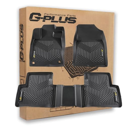 G-PLUS Floor Mats Compatible with Honda Civic 2016-2021 Coupe/Sedan/Fit Civic Hatchback 2017-2021/Fit 16-21 Honda Insight TPE All Weather Full Cover Protection 3 Piece,Black - size: 16-21|Fit Honda Civic & Insight|3PCS