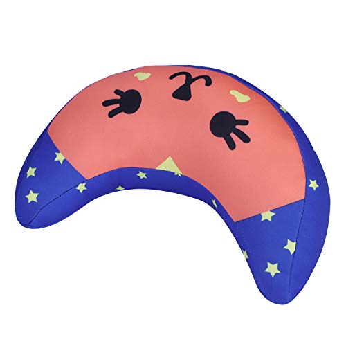 Kids Car Seat Travel Neck Pillow Soft Neck Support Cushion Car Seat Belt Cover Cushion Pillow Car Seatbelt Shoulder Pad Head Neck Support Pillow Seat Strap Pillow for Car Airplane Pushchair Travel - color: Blue