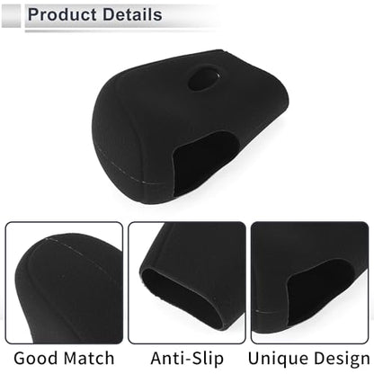 Gear Shift Knob Cover Anti-slip Stick Shifting Handle Protector Silicone 1 Pc for Nissan Altima 2013-2018 Black