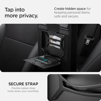 Spigen One-Tap Hidden Storage Box for Tesla Model Y Juniper (Standard, Premium & Performance 2026/2025) and Model 3 Highland (Standard, Premium & Performance 2026/25/24) - size: Hidden Storage Box