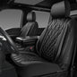 CAR PASS Piping Luxury Leather Two Front Car Seat Covers,Silver Glitter Waterproof Seat Cover Compatible with Front Seat Armrests,Universal Fit for Suvs,Vans,Trucks,Airbag Compatible(Black and Silver) - color: Black and Silver, size: Two Front
