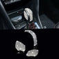 TOMALL Bling Gear Shift Knob Cover Compatible With VW Jetta Beetle Atlas Tiguan - Bling Panel Trim Shiny Accessory Interior Lever Cover With Crystal Rhinestones Decorations for Car