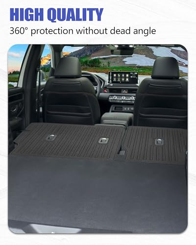 Backrest Mat for Honda Passport Accessories 2026 with Hook&Loop Rear Trunk Mat Rear Seat Back Cover Protector All Weather Anti-Slip Split Dog Liner 2 PCS - color: Honda Passport 2026+, size: Backrest Mat