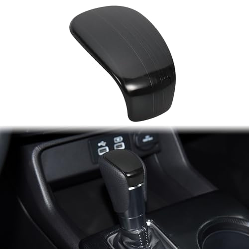 TOMALL Stainless Steel Car Gear Shift Knob Cover Compatible with Honda Civic 11th 2022 2023 Shifter Panel Trim Gear Lever Cover for Car Interior Center Console Accessories (Black Brushed) - color: Stainless Gear-Black Brushed