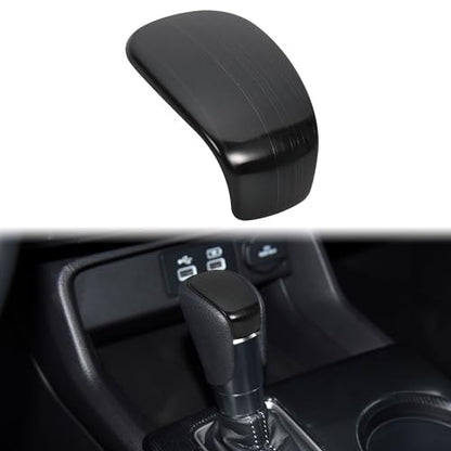 TOMALL Stainless Steel Car Gear Shift Knob Cover Compatible with Honda Civic 11th 2022 2023 Shifter Panel Trim Gear Lever Cover for Car Interior Center Console Accessories (Black Brushed) - color: Stainless Gear-Black Brushed