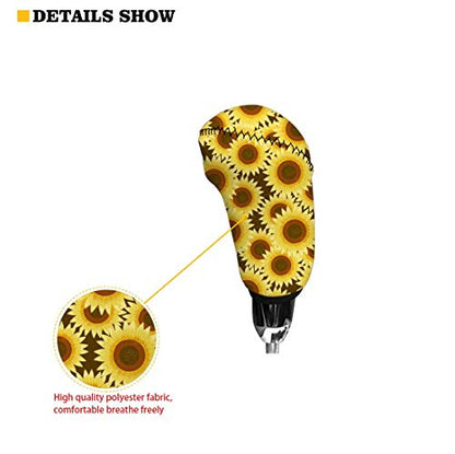 Forchrinse Moon and Star Auto Handbrake Cover with Shift Gear Knob Cushion Anti-Slip Soft Car Interior Accessories for Men Women