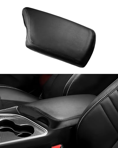 FIILINES Center Console Cover for Dodge Challenger 2015-2023 Center Console Armrest Cover Challenger Interior Accessories Armrest Cover Center Console Pad Anti-Scratch Black - size: For Dodge Challenger 2015-2023