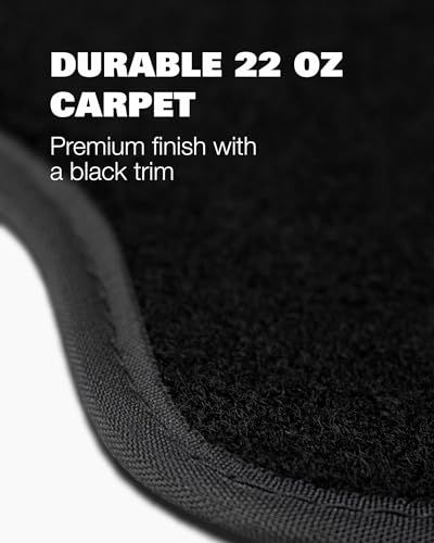 Floor Mats for Toyota Camry 2018-2024 - Custom Fit 3D Carpet Mats - 1st & 2nd Row Set - Anti-Slip Backing - Carpet All Weather Car Floor Liners