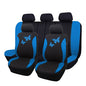 Flying Banner Butterfly car seat Covers ful Set Fashion Universal Lady Woman Female Rear Bench Split Colorized (Full Set, Blue) - color: Blue, size: Full set