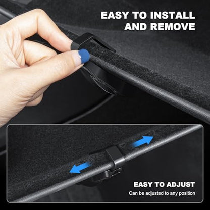 2PCS Glove Box Hook for Tesla Model Y Glove Box Organizer Bag Holder Storage Hanger Clip for 2024-2025 Tesla Model Y Interior Accessories, Unique Car Shape