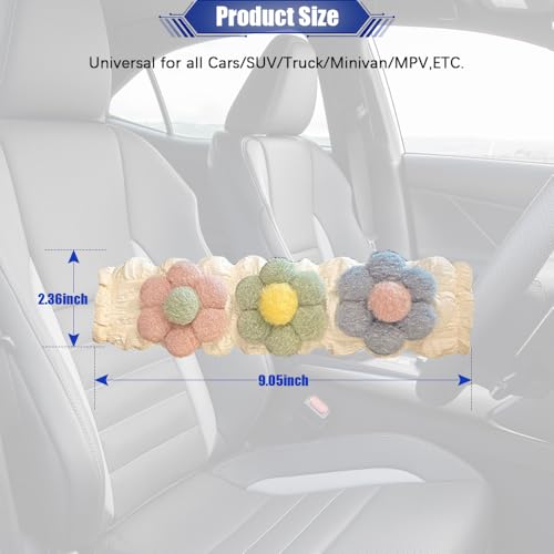 JDDRY 2PC Car Seat Belt Covers Pads,Seat Strap Pads,Auto Seat Belt Pad,Fit for Most Vehicles,Car Interior Accessories(Multi-Color Flower) - color: Multi-color Flower