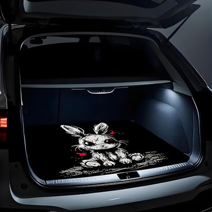 Universal Car Trunk Mat, All Weather Trunk Protection Cargo Liner, Stylish Vehicle Interior Accessories, Durable Cargo Mat Rear Trunk Line Suitable for Most Car (Easter Rabbit, 29" x 39") - color: Easter Rabbit