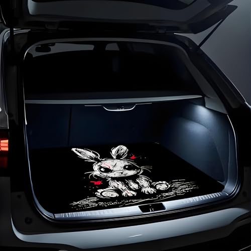 Universal Car Trunk Mat, All Weather Trunk Protection Cargo Liner, Stylish Vehicle Interior Accessories, Durable Cargo Mat Rear Trunk Line Suitable for Most Car (Easter Rabbit, 29" x 39") - color: Easter Rabbit