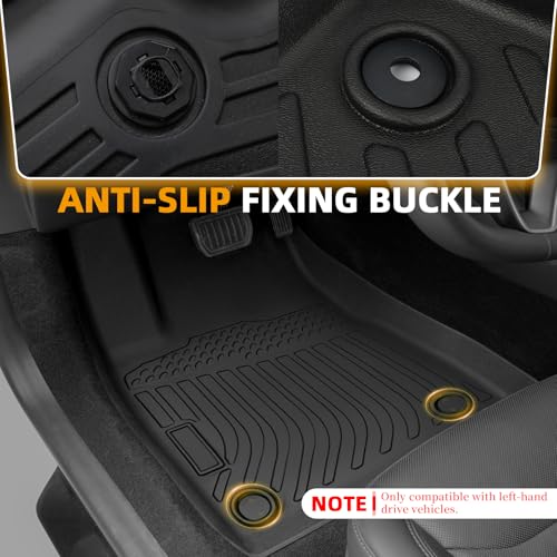 Floor Mats for Chevy Tahoe 2007 2008 2009 2010 2011 2012 2013 2014, for GMC Yukon Bench(NOT fit XL), NOT for Hybrid, Tahoe Floor Mats(ONLY 8seats), Front&Rear Row & Cargo,TPE Waterproof Summer Winter - style: 4)2007-2014|Tahoe 8 Seats/GMC Yukon Bench|Fron