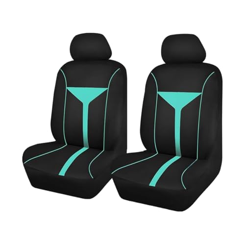 Zpana Car Seat Covers for Front Seats, Breathable Washable Dustproof, Vehicle Seat Protector Accessories (Mint Green) - color: Mint Green, size: Front Set
