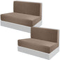 Tlswshsy RV Dinette Cushions Covers - Stretch Sofa Seat Slipcovers - Washable Loveseat Sofa Furniture Protector for Camper Car Bench (Camel 2 Backrest Covers & 2 Bench Covers) - color: Camel