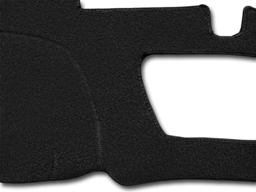 Yiz Dash Cover Mat Custom Fit for 2019-2025 Chevy Chevrolet Silverado 1500 2500HD 3500HD/2019-2023 GMC Sierra 1500 2500HD 3500HD w/o Head Up Display and Speaker Cutout,Dashboard Pad Carpet(Black) J130 - color: 19-21Black