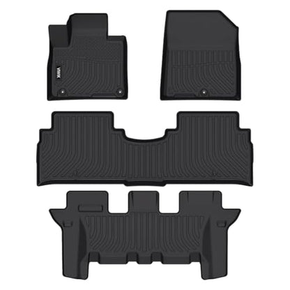 VIWIK Floor Mats Fit for Kia Sorento 7 Seat 2016-2020 S/L/LX/EX/SX/SX Limited, Anti Slip 3D Automotive Car Mats, Car Mats TPE Waterproof Floor Liners All-Weather Protection, 1st & 2nd & 3rd Row - style: Fit for 2016-2020 Kia Sorento 7 Seat S/L/LX/EX/SX/SX