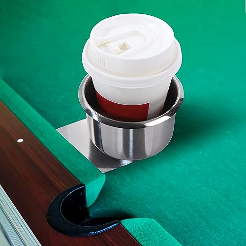 GSE Games & Sports Expert Stainless Steel Cup Holder, Drop-in Cup Holder for Casino Poker Tables, Work Desks, Boats, RVs, Cards & Trucks (Slide Under) - color: Small, style: 100-Pack