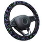 GENANY Neon Cat Steering Wheel Cover, Non Slip Polyester Car Wheel Protector for Car SUV Truck, Universal 15 Inch - color: 11. Neon Cat