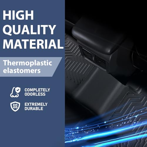 PIT66 Floor Mats Cargo Liners Compatible with 2018-2024 2025 Jeep Wrangler JL Unlimited 4 Door Only (Not Fit for JK/4XE) Heavy Duty TPE 1st and 2nd Row Car Mats alfombras para carro - size: Fit Jeep Wrangler JL 2018-2025 | 3PCS