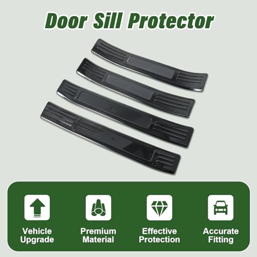 Door Sill Protector for Toyota Highlander 2020-2026 Stainless Steel Door Sill Guards