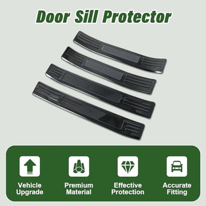 Door Sill Protector for Toyota Highlander 2020-2026 Stainless Steel Door Sill Guards