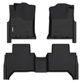 GINOWY- Floor Mats for Toyota Tacoma 2005-2015 Double Cab TPE All Weather Protection Car Mats for Toyota Tacoma, Non-Slip Floor Liners Waterproof Heavy Duty Automotive Accessories Black - style: 48) for Toyota Tacoma 2005-2015 Floor Mats