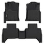 GINOWY- Floor Mats for Toyota Tacoma 2005-2015 Double Cab TPE All Weather Protection Car Mats for Toyota Tacoma, Non-Slip Floor Liners Waterproof Heavy Duty Automotive Accessories Black - style: 48) for Toyota Tacoma 2005-2015 Floor Mats