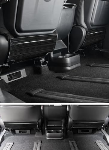 Seat Back Protector Compatible with Toyota Sienna 2026 2025 2024 2023 2022 Accessories Back of Seat Protector,Stainless Steel Kick Mats Back Seat Protector 2Pcs (Black)