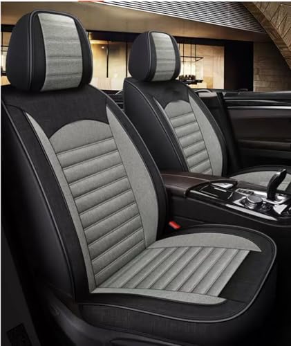 Custom Car Seat Covers for Mercedes Benz A B C CLA CLS CLK GLE GLS GLA GLK GL ML G S GLC SL CL SLC R SLK etc...Easy to Install car Cover (Black Gray （Linen）) - color: Black Gray （linen）